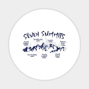 Seven Summits Mountain Climbing Magnet